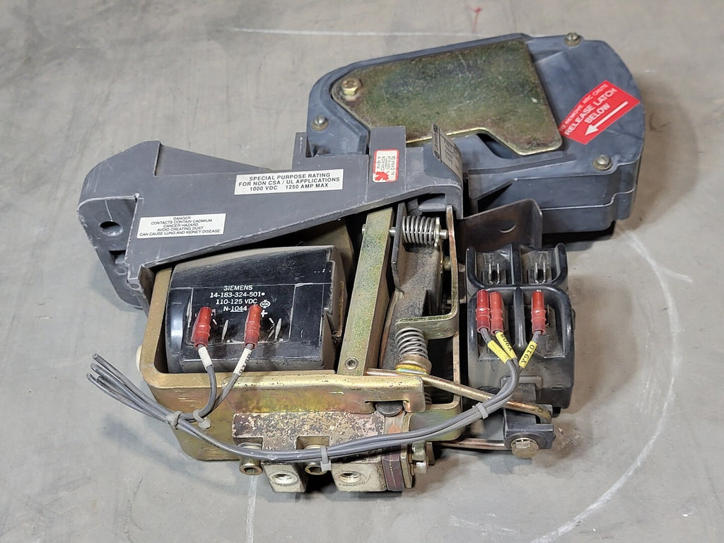 SIEMENS Type 700 DC Contactor, 125VDC Coil, 1000A, 14-193-100-582