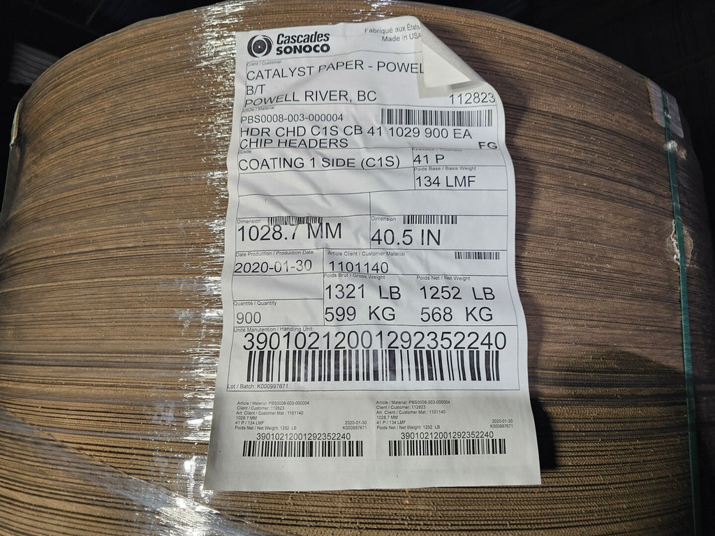CASCADES SONOCO 1 Side Coating Packaging Paper PBS0008-003-000004