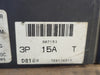 GENERAL ELECTRIC 15 Amp, 3 Pole, 600 Volt Circuit Breaker TED136015