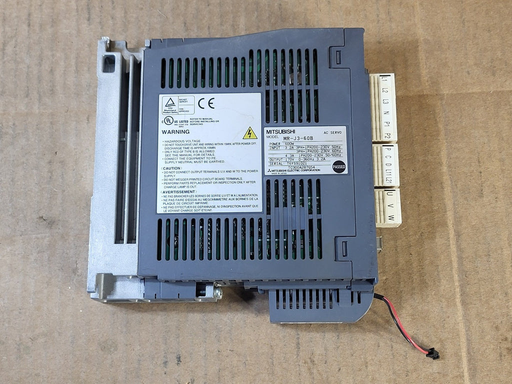 MITSUBISHI 600 W AC Servo Amplifier MR-J3-60B