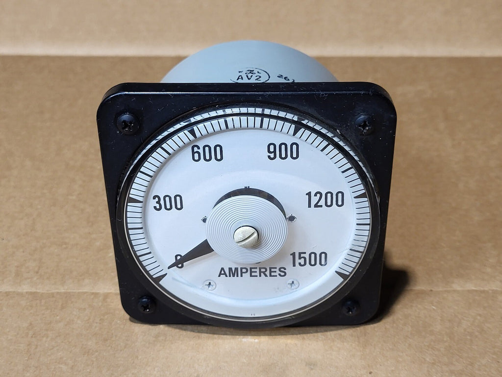 GENERAL ELECTRIC Switchboard DC Ammeter 103111FATC2PYF, 0-1500 Amp