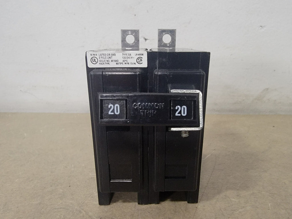CUTLER-HAMMER 20 Amp, 2 Pole, 120/240 Volts Circuit Breaker BA220