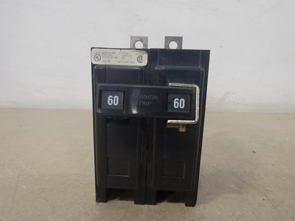 CUTLER-HAMMER 60 Amp, 2 Pole, 120/240 Volts Circuit Breaker BA260