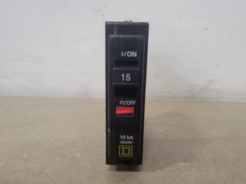 SQUARE D 15 Amp, 1 Pole, 120/240 Volts Circuit Breaker QOB115
