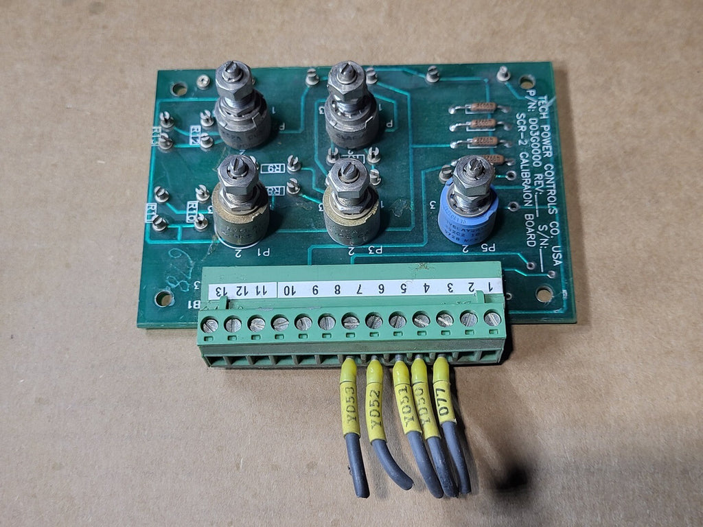 TECH POWER CONTROLS Trimpot Board D03G000