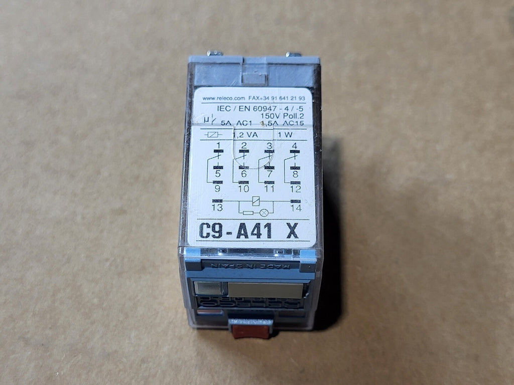 RELECO 5 Amp Control Relay C9-A41X w/ Base