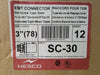 NESCO 3" EMT/Rigid Set Screw Type Connector SC-30 (Box of 12)