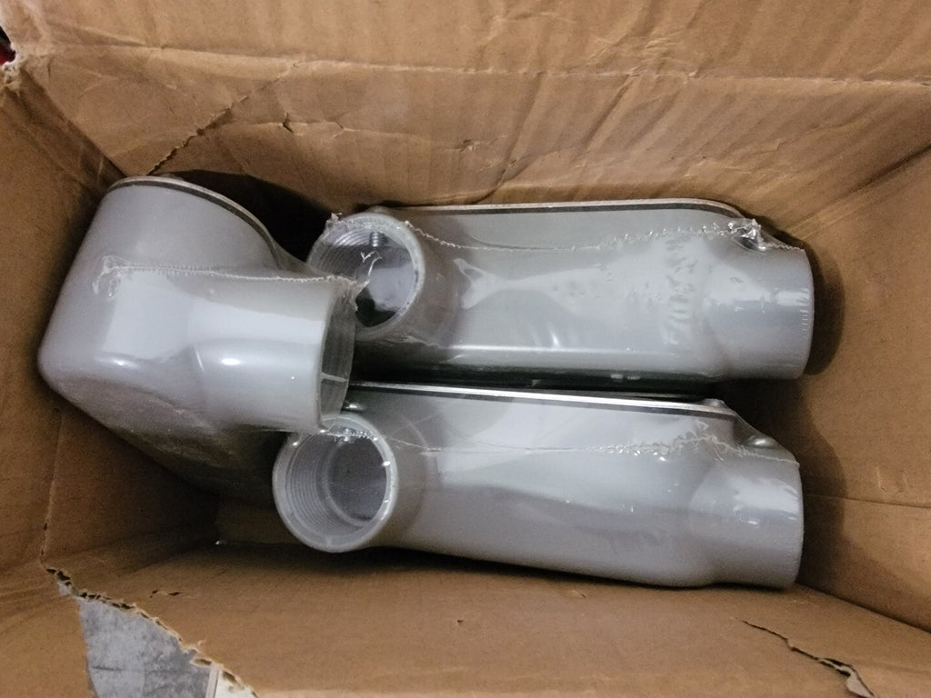 RAB DESIGN 90 Deg Rigid Conduit Body LR-100-CG (Box of 5)