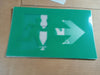 THOMAS & BETTS 6V Pictogram Exit Sign Unit LSC72W2LD1