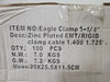 EAGLE 1-1/4" EMT/Rigid Eagle Pipe Clamp EC-125 (Box of 100)