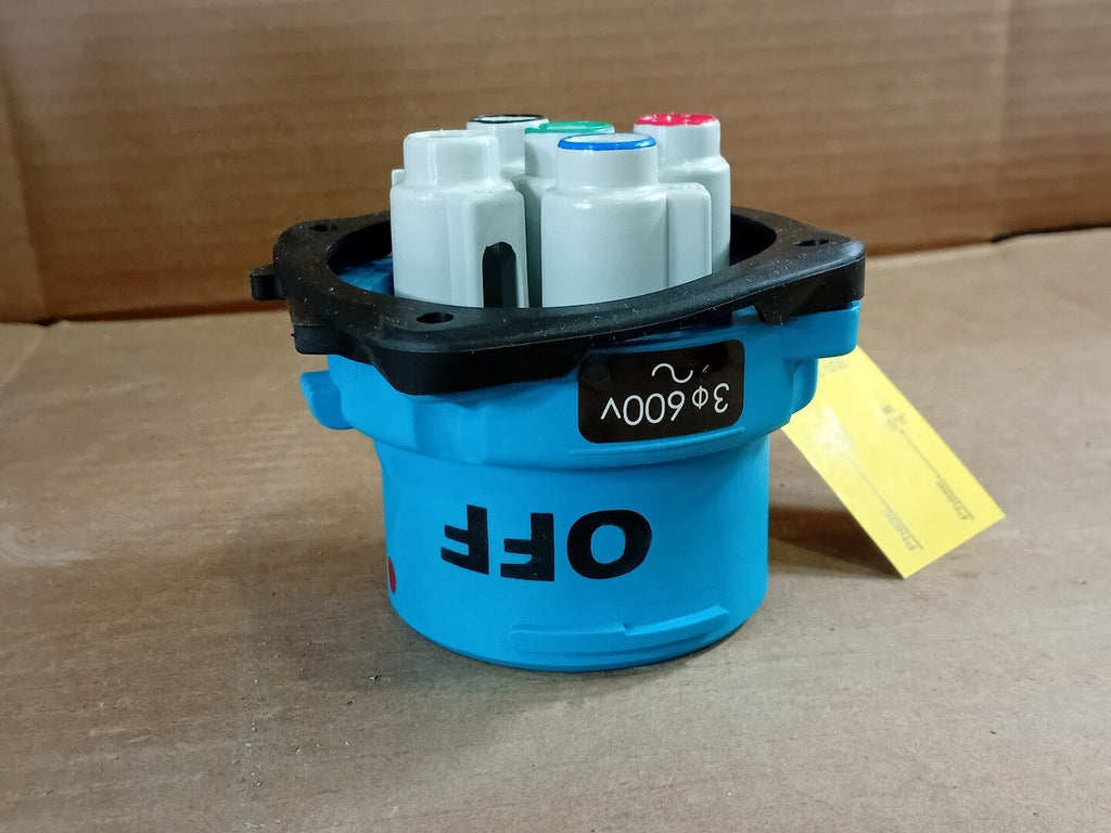 MELTRIC 60A, 3P+G 600VAC, Type 3R Industrial Inlet/Plug 33-68143