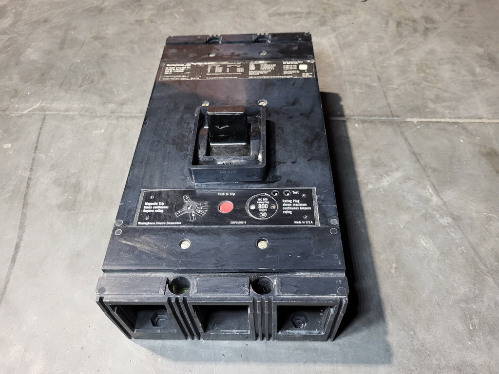 WESTINGHOUSE 800 Amp, 3 Pole, 600 Volts CIrcuit Breaker MC3800F