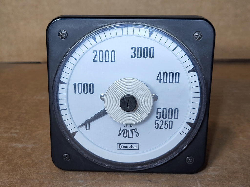 CROMPTON INSTRUMENTS 0-5250 Panel AC Volt Meter 077-05GA-PZUL