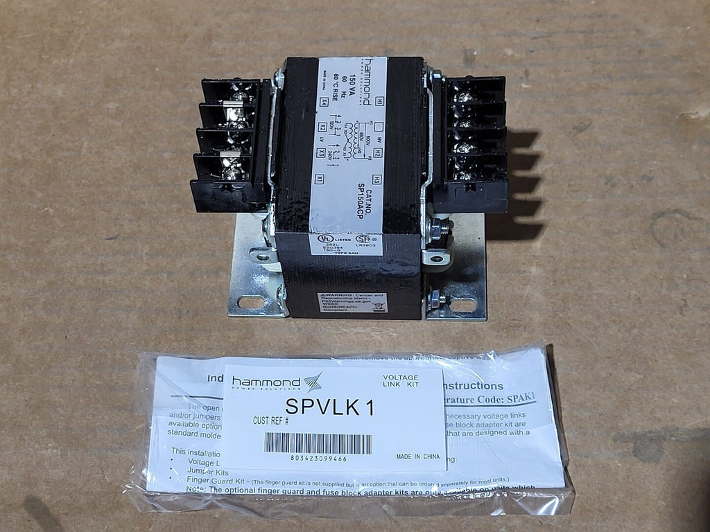 HAMMOND POWER SOLUTIONS INC. 150VA, 600/480V Pri, 120/240V Sec, Dry Type Control Transformer SP150ACP