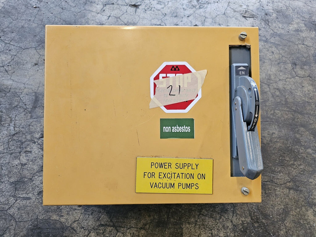 ALLEN-BRADLEY Power Supply Disconnect Enclosure 2192F BJC-234-208