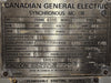 CANADIAN GENERAL ELECTRIC 6000 hp, 6600 volts, 1200 rpm, 4000 frame Synchronous Motor 139009