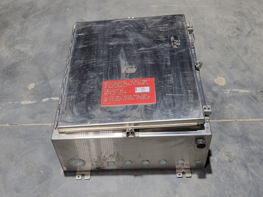 HOFFMAN Wallmount Type 4X Stainless Steel Enclosure A24H2008SS6LP/SPL, 24x20x8"