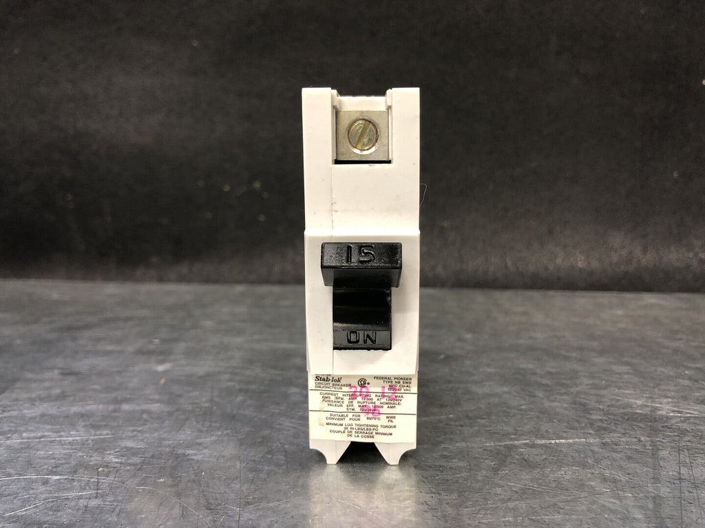 FEDERAL PIONEER 15 Amp, 1 Pole, 120/240 volts Circuit Breaker NB115