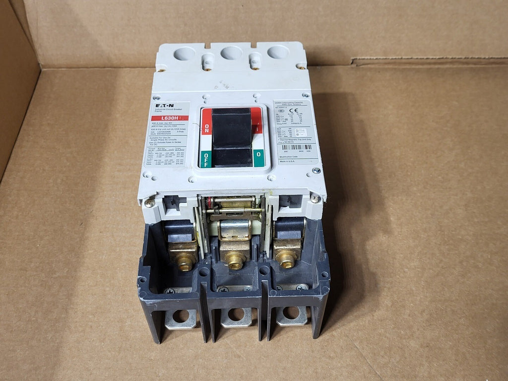 EATON 630 Amp 3 Pole 600 Volts Circuit Breaker LGH3630NN