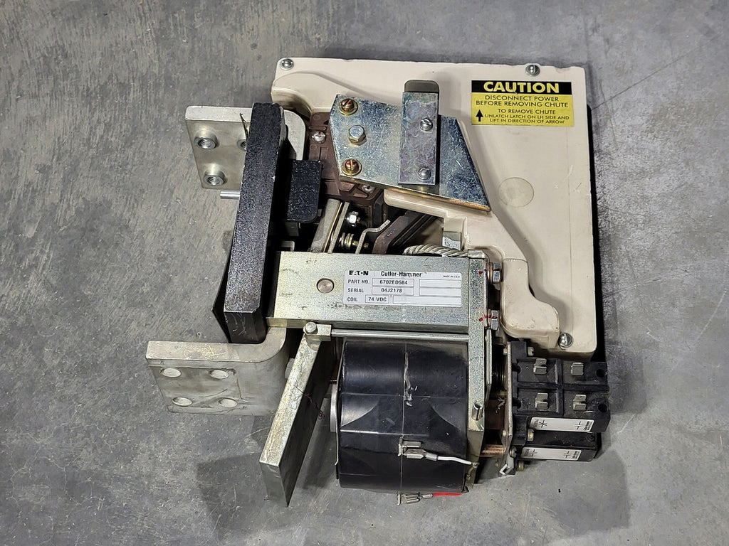 EATON CUTLER-HAMMER 1800 Amps, 1 Pole, 3NO+1NC, 74 VDC Coil Contactor 6702ED584