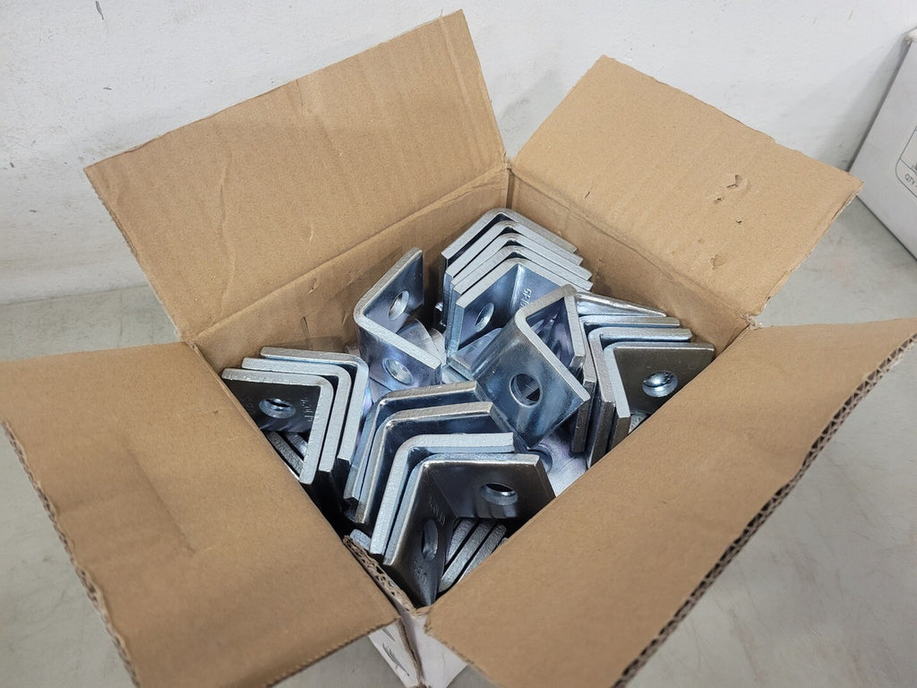 UBS INDUSTRIES 2 Hole, 90 Deg. Angle Bracket GF1026 EG, 2" x 1-7/8" (Box of 50)