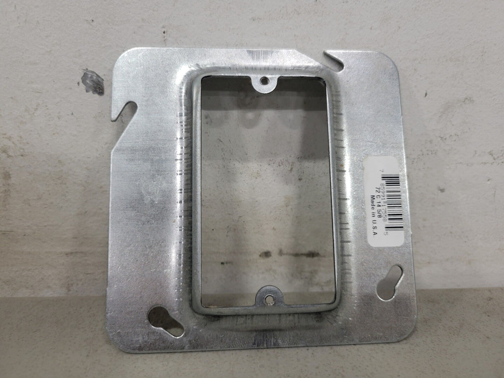 STEEL CITY 4-11/16" Square Device Ring, 5/8" Raised, 72C145/8 (Box of 25)