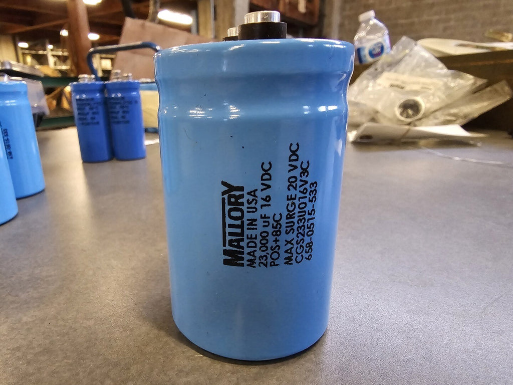 MALLORY 23,000 uF Aluminum Electrolytic Capacitor CGS233U016V3C