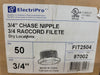 ELECTRIPRO 3/4" Chase Nipple FIT2504, 87002 (Box of 50)