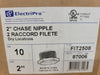 ELECTRIPRO 2" Chase Nipple FIT2508, 87006 (Box of 10)