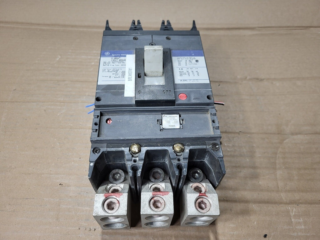 GENERAL ELECTRIC 400 Amp, 3 Pole, 600 Volt Circuit Breaker SGHA36AT0400