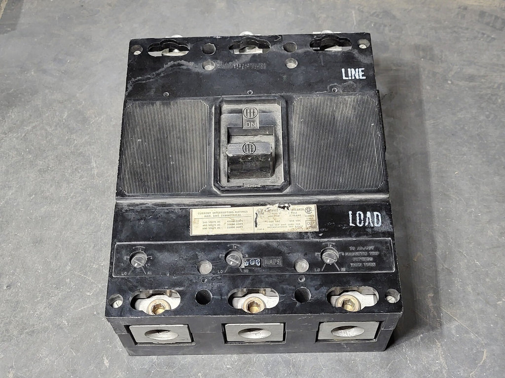 ITE 400 Amp, 3 Pole, 600 Volt Circuit Breaker JL3F400