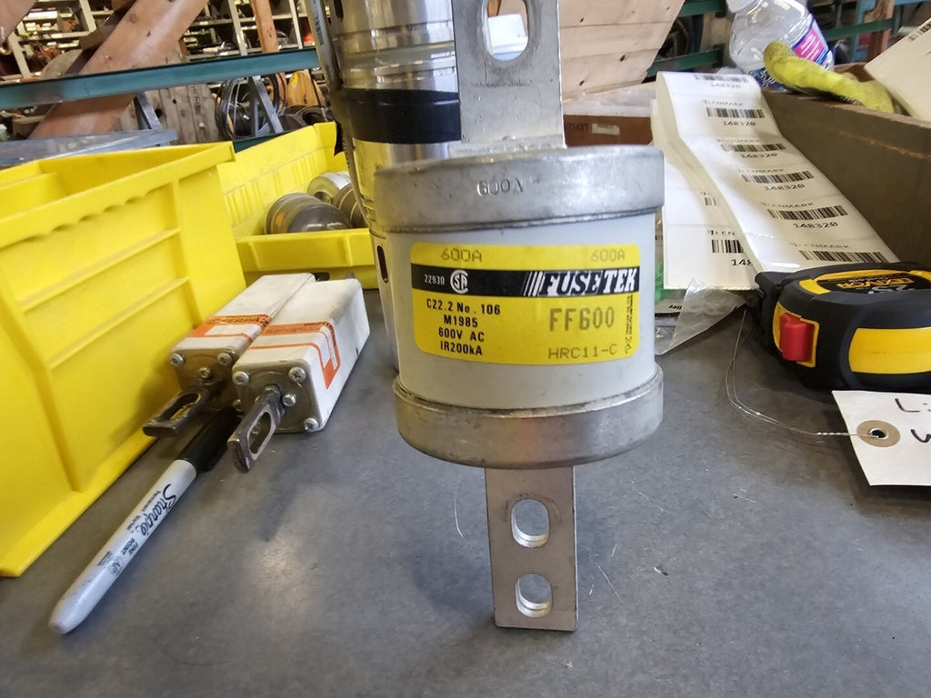 FUSETEK 600 Amp 600 VAC HRCII-C Fuse FF600