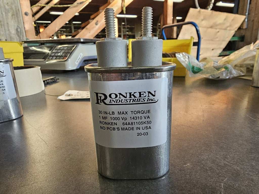 RONKEN INDUSTRIES 1 MFD 1000VDC Capacitor 64A81105K50
