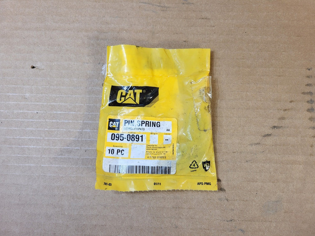CATERPILLAR Spring Pin 095-0891 (Pack of 4)