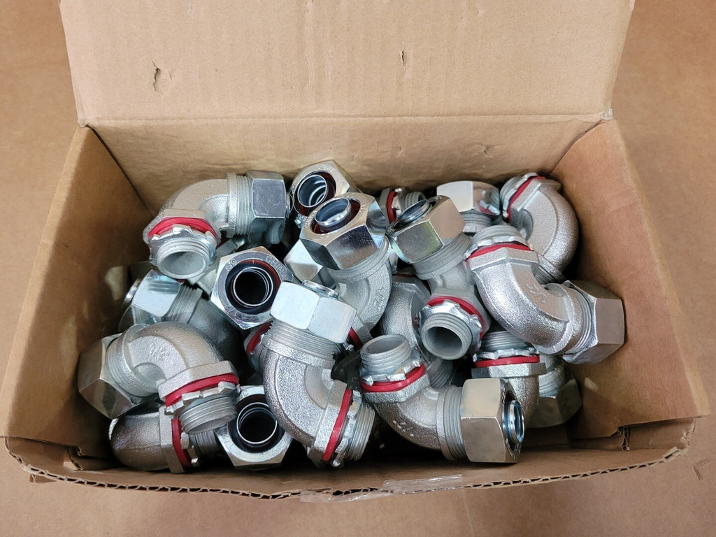 IBERVILLE 1/2", 90 Deg. Liquidtight Connector CI6304 (Box of 25)