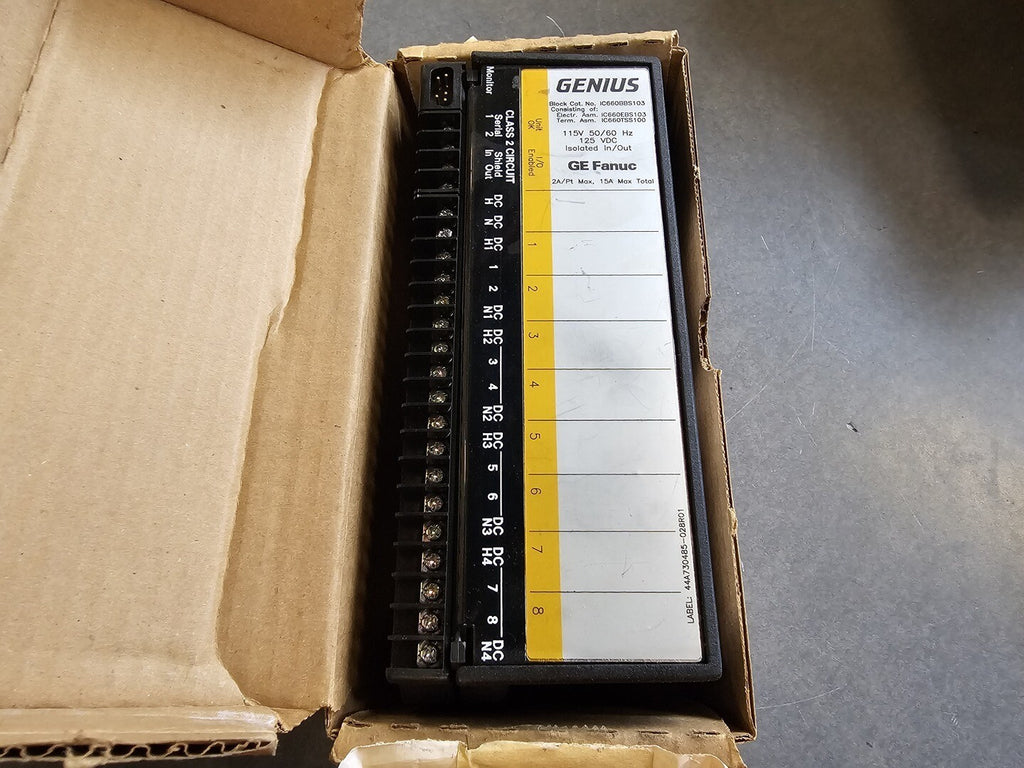 GE FANUC Isolated Genius 8-point Discrete I/O Block IC660BBS103