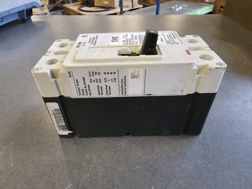 EATON 50 Amp, 2 Pole, 480 Volts Circuit Breaker EHD2050
