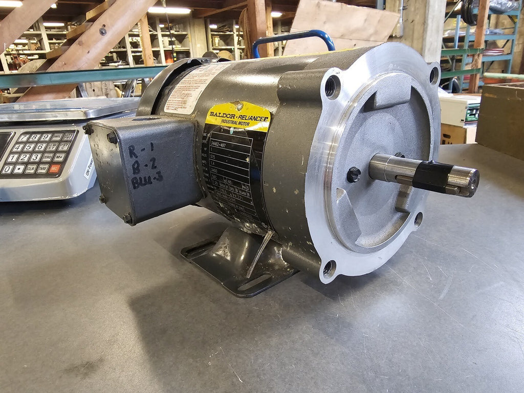 BALDOR 1 hp, 3450rpm, 575V, 3Ph, Frame 56C Electric Motor