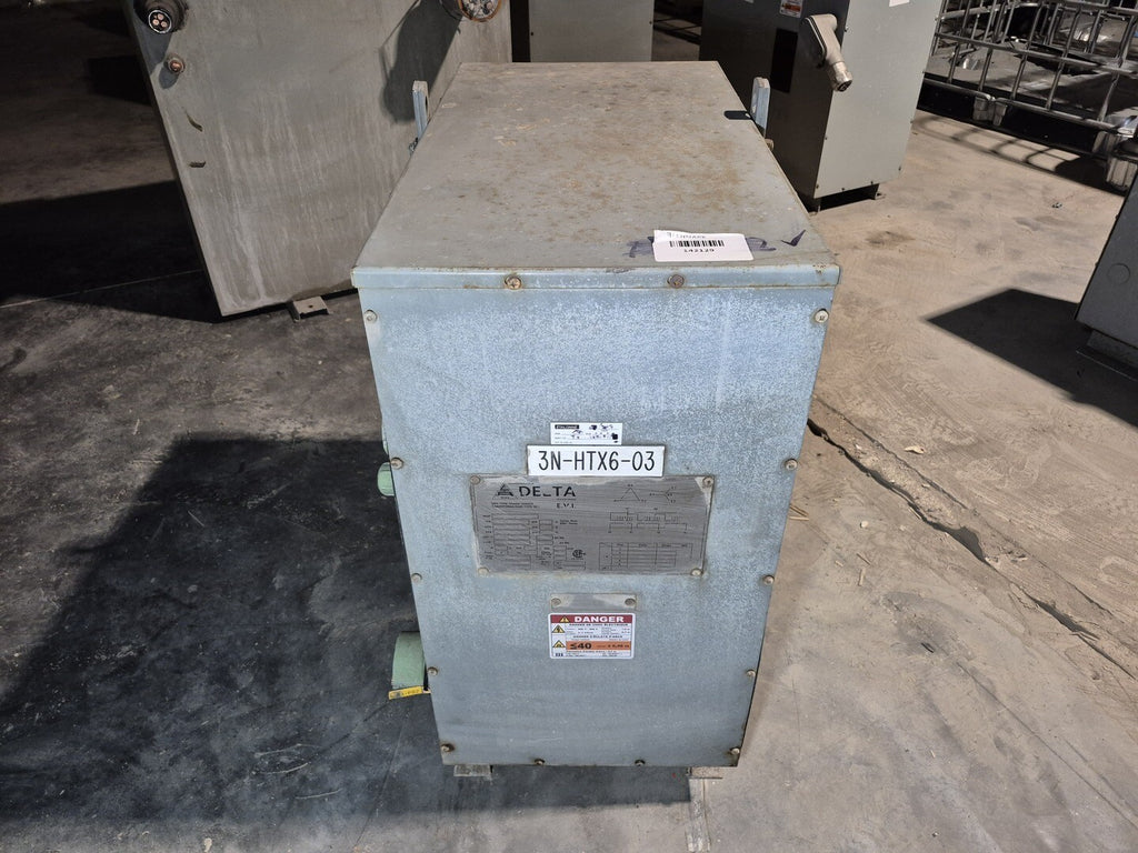 DELTA 75 kVA Transformer 600 Pri. volts, 208Y/120 Sec. volts CETC0075 S001534