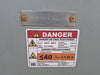 DELTA EVI 45 kVA Transformer Pri 600 volts, Sec 208Y/120 vols, CETC0045-S001532