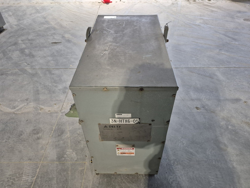 DELTA EVI 75 kVA Transformer Pri 600 volts, Sec 208Y/120 vols, CETC0075-S001534