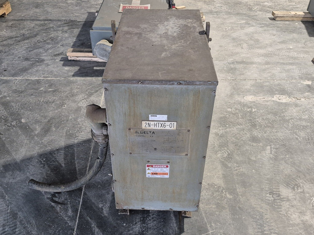 DELTA EVI 75 kVA Transformer Pri 600 volts, Sec 208Y/120 vols, CETC0075-S001534