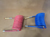 ACKLANDS GRAINGER Coiled Air Set 15 ft Red/Blue PHI11-5150
