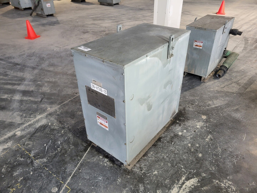 DELTA 75 kVA Transformer 600 pri. volts, 208Y/120 sec. volts CETC0075S001534