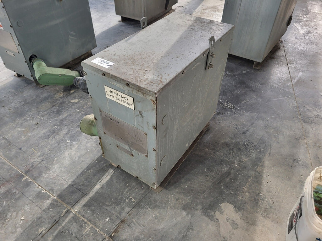 DELTA 45 kVA Transformer 600 pri. volts, 208Y/120 sec. volts CETC0045S001532