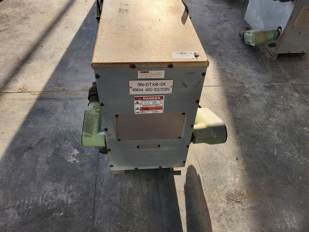 DELTA 45 kVA Transformer 600 pri. volts, 208Y/120 sec. volts CETC0045S001532