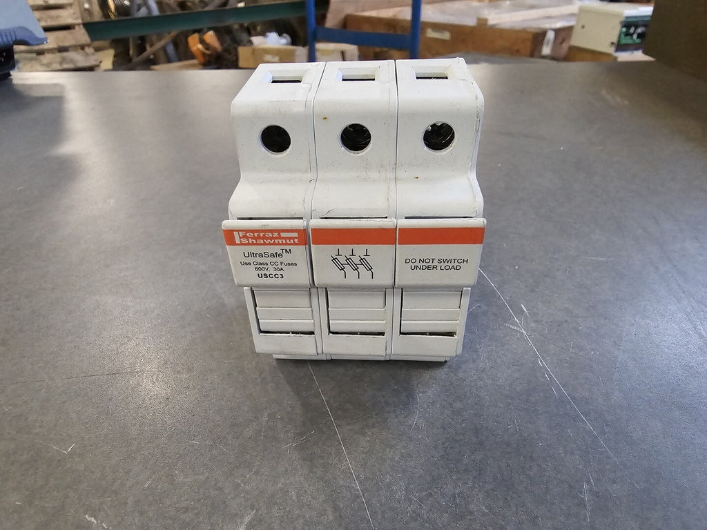 MERSEN 30 Amps 3-Pole 600 VAC Fuse Holder USCC3