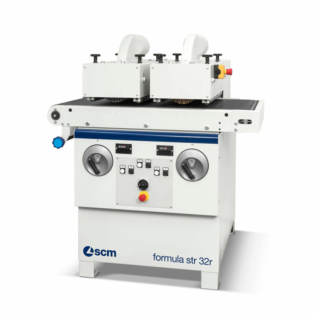 SCM Formula STR 32R 4HP 11-3/5" Fixed Speed Brushing Machine, 3 Phase