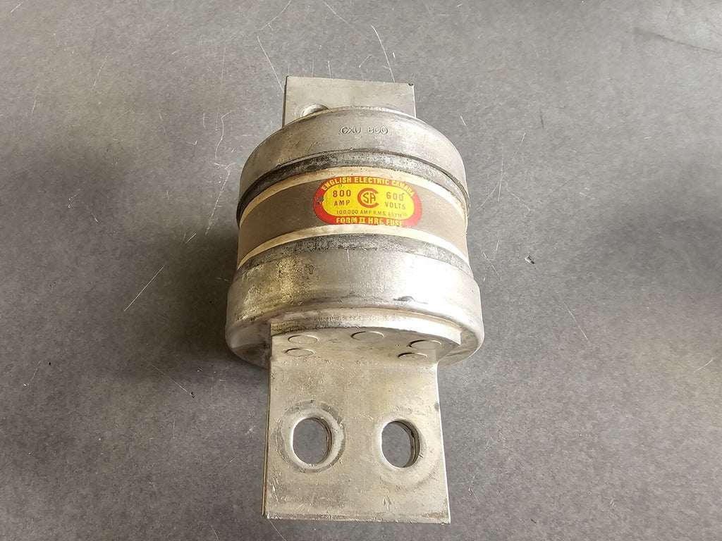 ENGLISH ELECTRIC 800 Amp 600 volts Form II HRC Fuse CXU800
