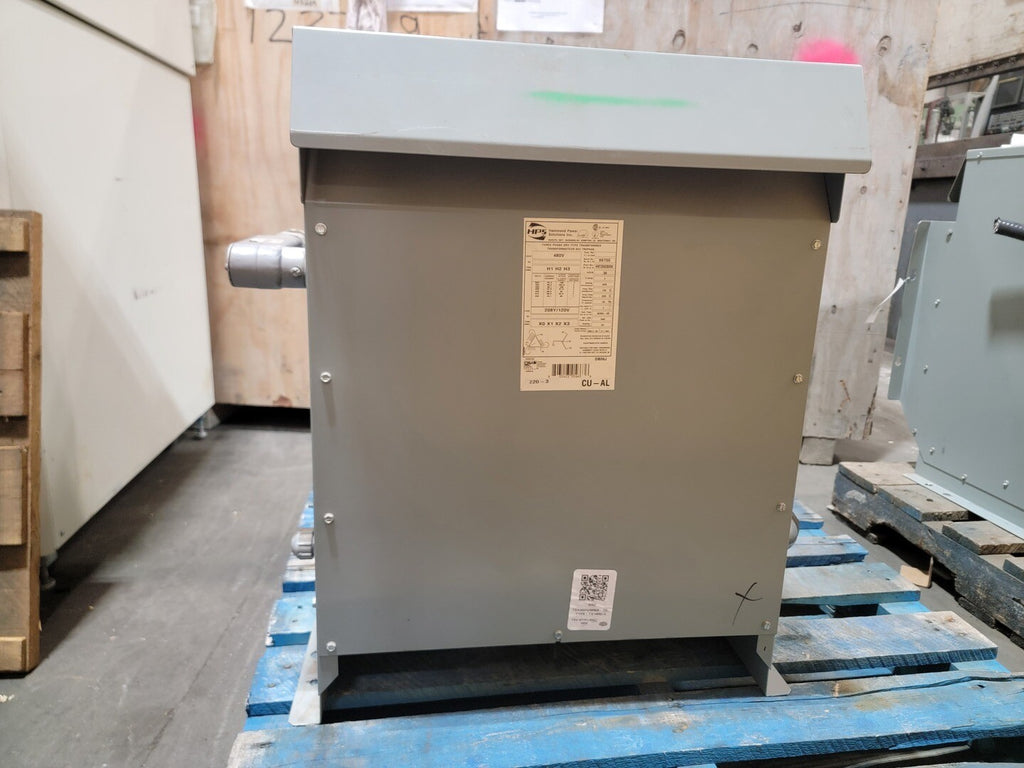 HAMMON POWER SOLUTIONS INC. 30 kVA Transformer Pri 480 volts, Sec 208Y/120V NMT20K030KBK